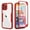 Red, variant on iPhone 13 Pro Max Clear Case with Front Screen Protector, Dteck 360 Degree Full Body Shockproof Case Crystal Transparent Back Cover for iPhone 13 Pro Max 6.7 inch, Blue