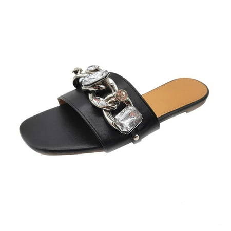 

TANGON Summer New Style Ladies Slippers European And American Flat Sandals
