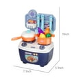 thumbnail image 3 of Kitchen Play Set, Toddler Kitchen Toy, Realistic Mini Kitchen Set With 20 Accessories And Water Spray Function, Interactive Indoor Game For Kids Ages 2 Plus, Durable Plastic Design, 3 of 6