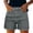 Grey, variant on Womens Relaxed Fit Casual High Waist Denim Shorts Summer Casual Hiking Shorts Button Waist with Pockets by Yigetop Black L