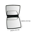 thumbnail image 2 of FELTECHELECTR Espejo compacto plegable de bolsillo con doble cara para maquillaje, ideal para viajes en casa., 2 of 7