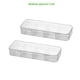 thumbnail image 1 of Organizador de almacenamiento para cajas de lápices de plástico extra grandes, contenedor translúcido apilable para material de oficina transparente, manillas con cierre de presión, 2 tamaños, 1 juego, 1 of 6