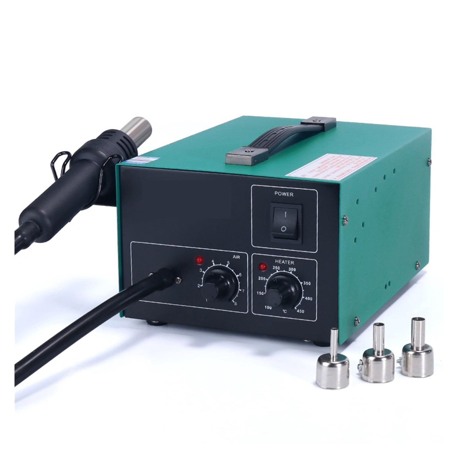 850 3 Nozzles Lead Free Hot Air Soldering Station SMD Rework Station With Heat Gun ,High Temperature Resistant