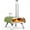 Green, variant on Big Horn Outdoors 12" Wood Pellet Pizza Oven, 3-in-1 Pizza Maker Compatible with Gas Burner and Electric Heater Accessories (Sold Separately)