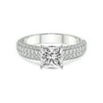 thumbnail image 3 of 3 Carat IGI Certified Princess Shape Lab Grown Diamond Engagement Ring | 14K White Gold | Amira Luxe Secret Double Halo Lab Diamond Ring | FG-VS1-VS2 Quality Friendly Diamonds, 3 of 5