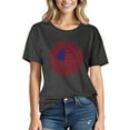 thumbnail image 5 of Drses ‌‌‌‌ ‌‌Women's Independence Day Plus Size Patriotic T-Shirt - Dandelion & Butterfly American Flag Graphic Tees for 4th of July (Red/White/Blue, Short Sleeve), 5 of 5