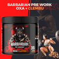 thumbnail image 2 of Pre ENTRENO BIOTECKPHARMA Barbarian Oxa y Clem 350 gr rinde 35 servicios, 2 of 5