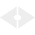 thumbnail image 4 of 38"W x 25 3/8"H x 6"ID x 13 1/4"C x 1"P Diamond Architectural Grade PVC Contemporary Ceiling Medallion, Two Piece, 4 of 4