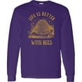 thumbnail image 3 of Inktastic Life's Better with Bees Long Sleeve T-Shirt, 3 of 5