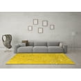thumbnail image 3 of Ahgly Company Indoor Square Oriental Yellow Industrial Area Rugs, 8' Square, 3 of 4