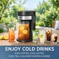 Ice Tea Pitcher Set Iced Tea Maker with 3qt Glass Pitcher, Strength Control, Reusable ...