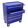 thumbnail image 4 of Tool Cabinet, 5 Drawer Tool Chest, Tool Storage Cabinet for Garage Storage with 4 Wheels and Locking System, BLUE, Blue Tool Storage Cabinet,Steel Rolling Tool Cabinet, Tool Organizers Tool Cabinets, 4 of 11