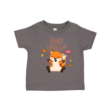 

Inktastic Gigi Loves Me!- Cute Baby Fox Gift Toddler Boy or Toddler Girl T-Shirt