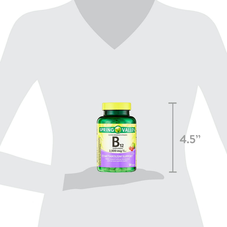  Vitamin B12 Fast Dissolve Tablets by Spring Valley