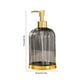 thumbnail image 3 of Dispensador de Jabón Líquido Recargable de 450 Ml | Bomba de Plástico para Desinfectante de Manos y Loción para Baño, Cocina y Encimera de Oficina | 17 X 8,4 X 8,4 Cm | Transparente, Gris, Marrón, Mu, 3 of 6