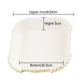 thumbnail image 2 of Revestimientos de papel desechables para freidora de aire cuadrados, revestimiento de papel pergamino blanco para freidora de aire, 100 unidades, papel para hornear para asar en microondas, 2 of 5