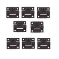thumbnail image 1 of Paquete de 8 bisagras Zulema de control de posición ajustable color negro, 1 of 8