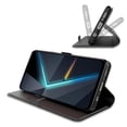 thumbnail image 3 of Para ZTE nubia Neo 5G Funda magnética para teléfono Funda de cuero PU con soporte y tarjetero, 3 of 5