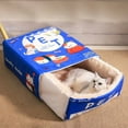 thumbnail image 2 of AuroraX Indoor Cat Bed Cave Small Warm Kitten Bed , Plush Soft Puppy Bed , All Season Funny Small Pet Personalized Supplies Gifts for Women, 2 of 2