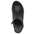 thumbnail image 3 of BARETRAPS Womens Black Perforated Comfort Scotlyn Open Toe Block Heel Buckle Dress Sandals 7 M, 3 of 4
