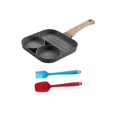 thumbnail image 3 of Sartén para huevos, máquina para hacer panqueques, juego de cocina para desayuno, sartén para tortillas fácil de limpiar, sartén para huevos dos agujeros, 3 of 9