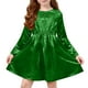 thumbnail image 2 of Vestido de fiesta plisado brillante de manga larga para niños, 2 of 9