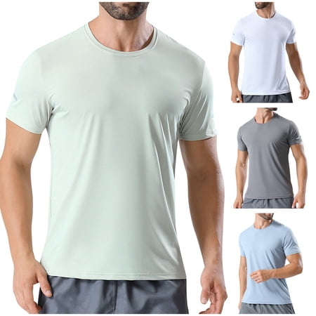 Men s Sport Shirt with Lapel Short Sleeve Top Tee for Casual Business Office Vacation Beach Outfits Classic Mens Apparel | Ihhxva White 2XL