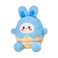 thumbnail image 2 of Conejo de cáscara de huevo de Pascua, adorable muñeco de conejito, adorno para fiesta, regalo de 25 cm de peluche azul, 2 of 9