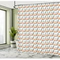 thumbnail image 5 of Ambesonne Floral Shower Curtain, Apple Buds Blossoms, 69"Wx84"L, Orange Purpleblue, 5 of 5