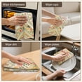 thumbnail image 5 of 6 Pcs Funny Kitchen Towels,Pioneer Flower Floral Print Pattern Microfiber Dish Towels,Kitchen Tea Towels,Kitchen Towel Set (18" X 26"), 5 of 7