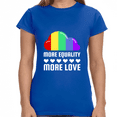 thumbnail image 2 of LGBT More Equality More Love LGBTQ Lesbian Gay Transgender Women Tops, 2 of 8