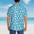 thumbnail image 4 of Fotbe Healthy And Ill White Teeth Camisa Hawaiana para Hombre Unisex – Camisa Casual de Verano con Botones de Manga Corta de Algodón y Lino,Large, 4 of 7