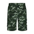 thumbnail image 5 of Nestiefly Cargo Shorts for Men Twill Knee Length Elastic Waist Athletic Shorts with Pockets Summer Casual Outdoor Hiking Short Camouflage XL, 5 of 5