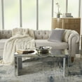 thumbnail image 3 of Nourison Life Styles Solid Velvet Grey Decorative Throw Pillow , 16" x 16", 3 of 5