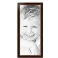 thumbnail image 2 of ArtToFrames 15" x 36" Matte Mahogany with Gold Accent Diploma Picture Frame, 15x36 inch Brown Wood Poster Frame (WOM-5109),  Pack, 2 of 7
