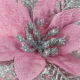 thumbnail image 4 of Gymnture christmas 12pcs Christmas Poinsettia Flower Ornaments with Clip Decorative Poinsettia Flower Artificial Flower Decor, 4 of 11