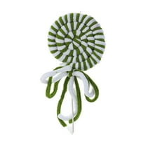 PuSpu 20cm Green Foam Candy Lollipop Plush Pick Christmas Tree Floral Holiday Decoration 7.8in Polyester Festive Branch Accent