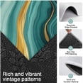 thumbnail image 3 of Teal Gold Marble Pattern Kitchen Rugs Sets Of 3,Kitchen Runner Rugs Non Skid Washable,Decorative Kitchen Floor Mats for Kitchen,Sink,Laundry,17"x30"+ 17"x47" + 17"x59", 3 of 6