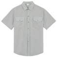 thumbnail image 3 of Shirts for Men Short Sleeve Floral Button Down Beach Shirts Lapel Tops Lightweight Holiday Floral Short Sleeve Shirt Lapel Button Tops, 3 of 6
