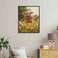 thumbnail image 4 of Paint By Numbers Kit for Adults Beginner - Tiny Piglet Floral Meadow Jump DIY Canvas Painting Kits for Adults, Frameless Paint By Number for Adults for Home Wall Decor 16x20 Inch, 4 of 7