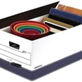 thumbnail image 2 of 12-Pack Medium Duty File Storage Boxes with Lids, FastFold Assembly, 24 Inch Letter, 2 of 3