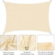 thumbnail image 5 of Toldo rectangular impermeable de 2 x 3 m, con protección contra rayos UV del 95 % para terrazas, jardines y balcones al aire libre, color beige, 5 of 7
