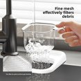 thumbnail image 4 of Kitchen Sink Hanging Strainer with Suction Cup, Food Waste Catcher Basket, Hygienic Carry Handle (Red), 4 of 7