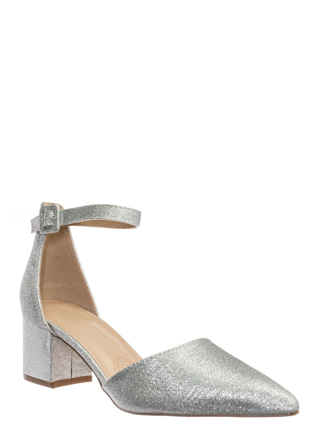 low block heel pointed toe