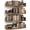 Rustic Brown, variant on Floating Bookshelves for Wall - Wall Mounted Bookshelf Set of 4, U-Shaped Hanging Bookshelf for Bedroom, Living Room & Office, Wall Book Shelf for Home Decor & Storage (4, White, 23.63 Inches)
