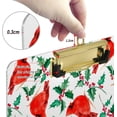 thumbnail image 3 of FMSHPON Christmas Cardinal Bird Holly Berry Leaves Clipboard Hardboard Wood Nursing Clip Board and Pull for Standard A4 Letter 13x9 inches, 3 of 4