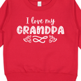 thumbnail image 3 of Inktastic I Love My Grandpa with Hearts Toddler Sweatshirt, 3 of 4