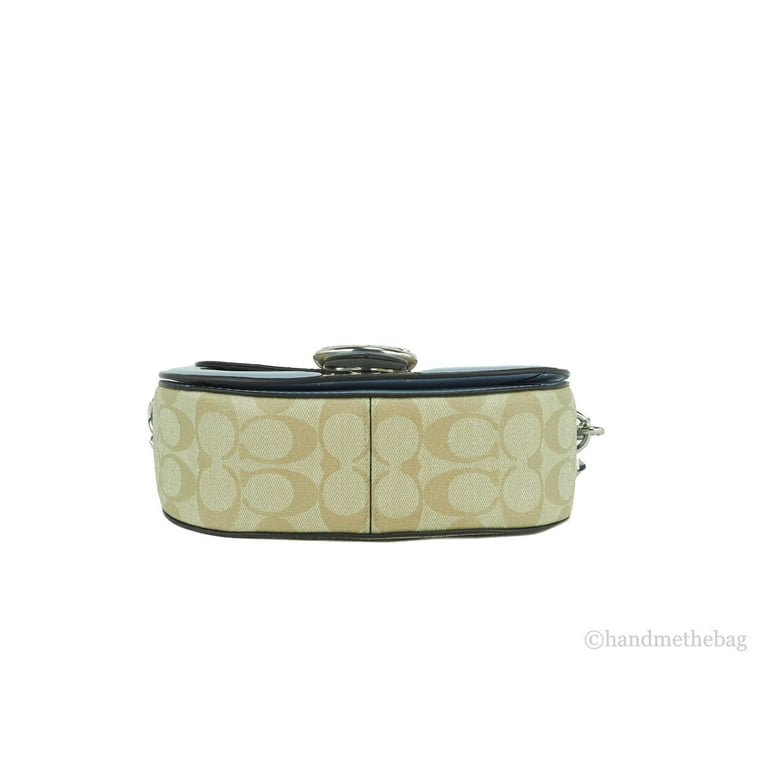 Coach (C2806) Colorblock Light Khaki Marble Blue Leather Georgie