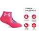 thumbnail image 2 of Calcetas Under Armour para Bebés Niña Corazón Esenciales 12-24 Meses, 2 of 5