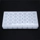 thumbnail image 5 of Cuadros Decorativos Caja de almacenamiento con 28 ranuras para decoración de uñas vitrina de joyería con diamantes de imitación (transparente) JShteea Nuevos Originales, 5 of 6